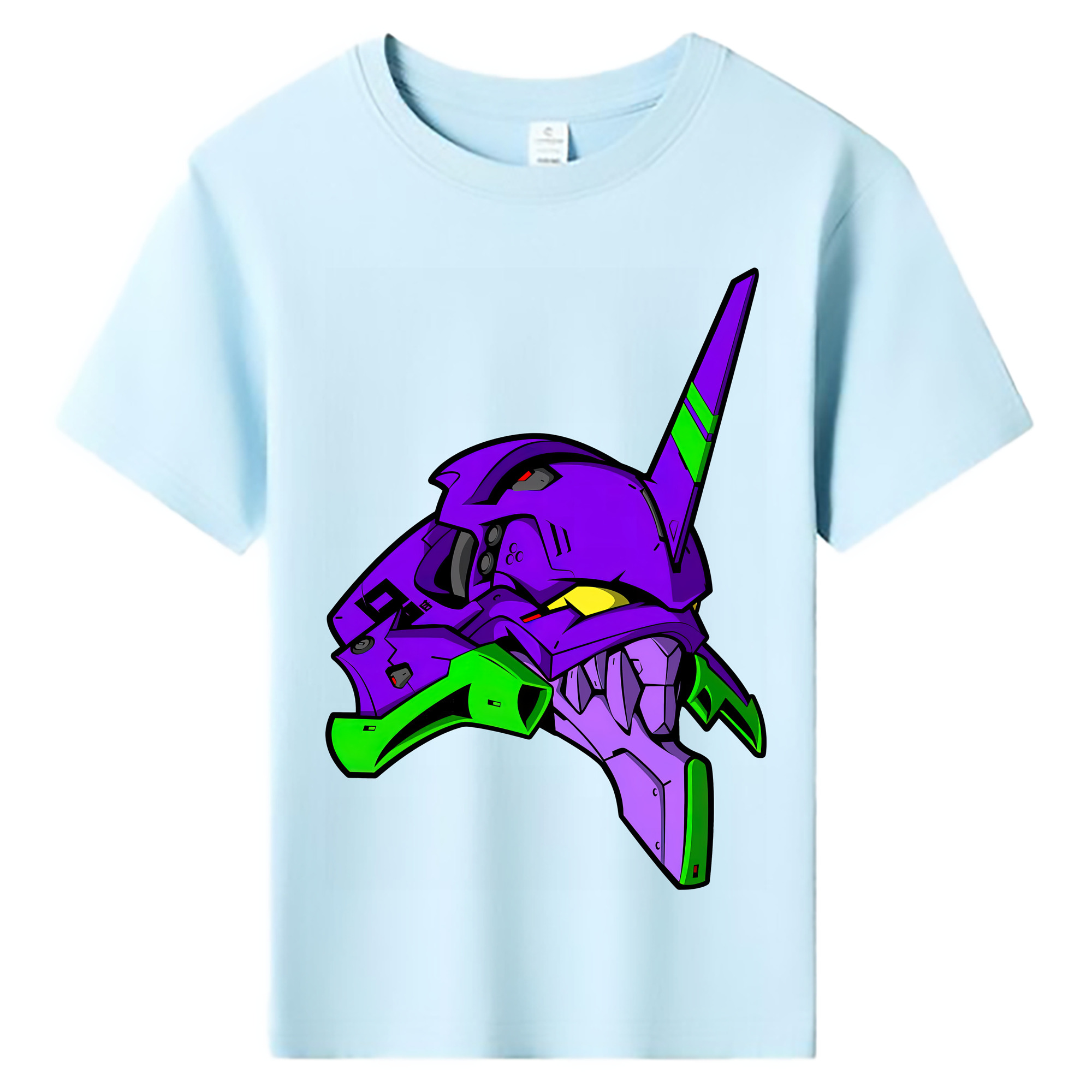 （画像用） EVA 新世紀エヴァンゲリオン 綿100％キッズTシャツ（フロントプリント）